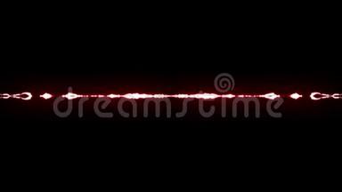 动画红色闪电螺栓中心打击黑色背景无缝环动画新质量独特自然光