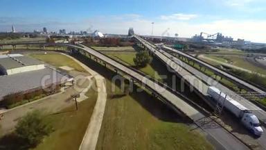密西西比大桥空中无人机视频