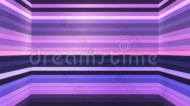 广播闪烁水平高<strong>科技</strong>酒吧轴，紫色，抽象，循环，4K