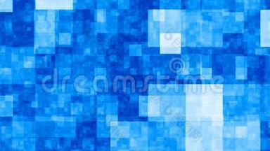 蓝色方块运动背景无缝环