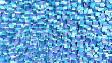 摘要简单蓝紫低聚三维表面作为<strong>高科技背景</strong>。 软几何低聚运动背景