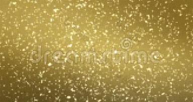 抽象的金色反光镜，闪闪发光，无缝环，金色假日快乐新年迪斯科派对和夜总会