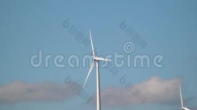 风力发电场提供清洁<strong>能源</strong>的风车、<strong>电力</strong>