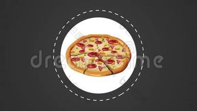 意大利披萨美食高清动画.