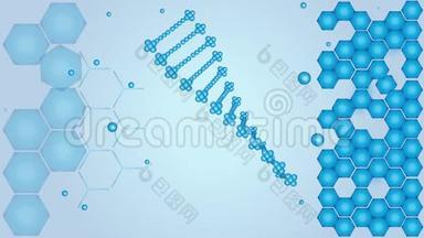 DNA，脱氧核糖核酸，科学，视频.