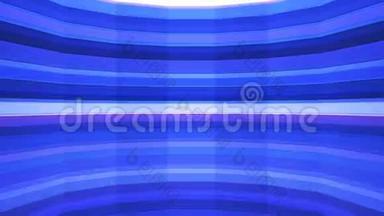 广播闪烁水平高科技酒吧轴，蓝色，抽象，循环，4K