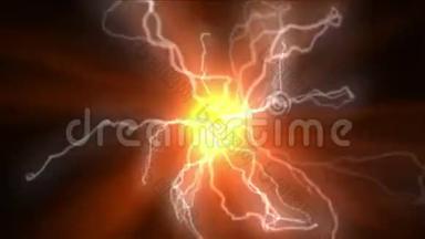 火球电能闪电，<strong>科技粒子</strong>爆炸。