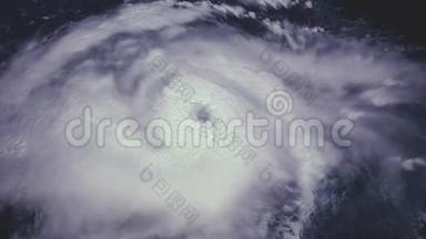 飓风风暴龙卷风，卫星观景.. 美国宇航局提供的这幅图像的元素