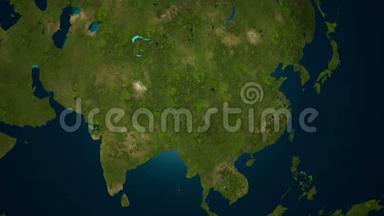 亚洲荒漠化-大灾难，4K动画。