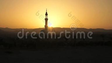 日落时分的清真寺