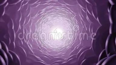 抽象紫色虫孔，可循环