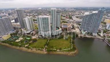 空中视频北海湾大道迈阿密