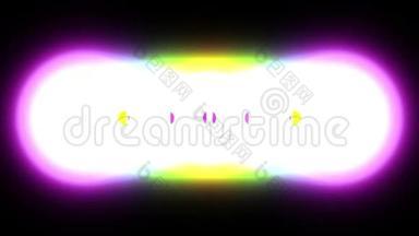 彩色彩虹爆炸闪光图案过渡叠加灯光光学镜头耀斑闪亮动画无缝环路艺术