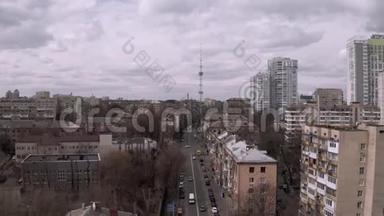基辅4K Drone航班的起居室和公寓大楼