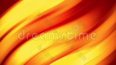 一个红色的黄色渐变的明亮的火色变化缓慢和循环。 4k平滑无缝循环抽象动画