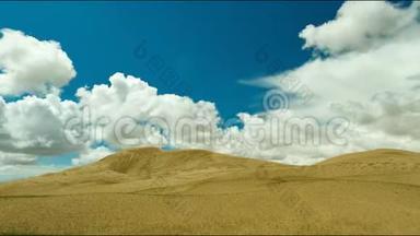 蒙古。 蒙古沙漠，沙丘沙漠，
