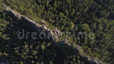 土耳其，CZECH共和国-JUNE，2019年：航<strong>空无</strong>人机景观的国家公园塞斯基拉吉附近布拉格。