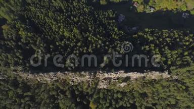 土耳其，CZECH共和国-JUNE，2019年：航<strong>空无</strong>人机景观的国家公园塞斯基拉吉附近布拉格。