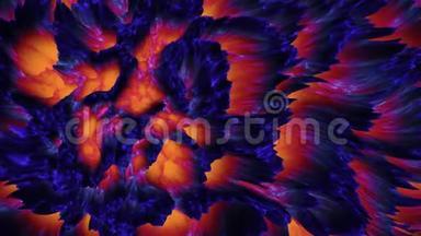抽象的彩色熔岩岩浆背景暗物质