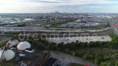 费城市中心的空中观景台