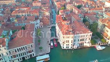 无人机视频-意大利威尼斯的空中景观
