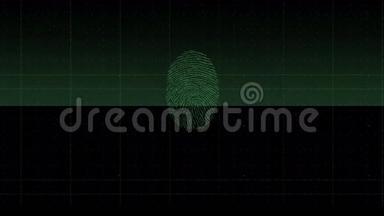 4k唯一指纹身份密码扫描背景