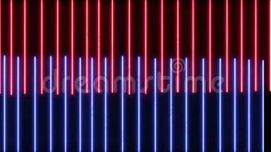 抽象创意氖激光led线.. 复古迪斯科，俱乐部霓虹灯声波秀背景.. 色彩鲜艳的紫外线边界