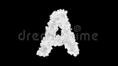 字母A出现白色粒子
