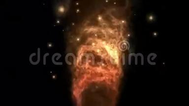 烟花爆炸火花粒子炽热熔岩火球能量。