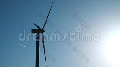 风电风车站生产能源.