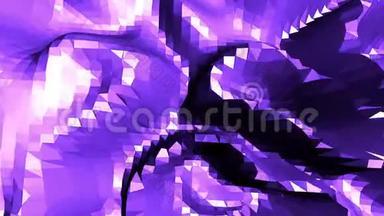 紫罗兰抽象<strong>低聚</strong>波面作为折纸<strong>景观</strong>。 紫罗兰抽象几何振动环境