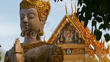 库萨米伊，泰国-2018年7月13日：沃特·库纳拉姆。 昆拉姆佛寺。