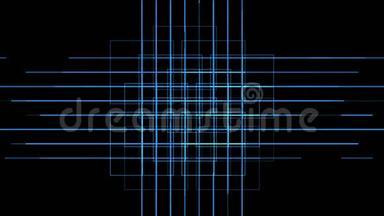 虚拟电路，科技线，矩阵编织粒子背景。