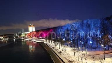 俄罗斯莫斯科圣诞新年装饰。