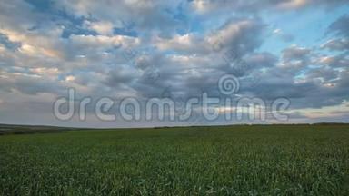 <strong>早春</strong>，在顿河辽阔的草原上，雷云在冬小麦的田野上移动。