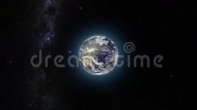 地球和人造卫星