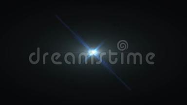 闪光褪色移动蓝光标志光学镜头星光耀斑闪亮动画循环背景新品质自然