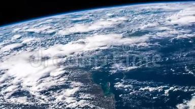 从国际空间站上<strong>看到</strong>的地球。 从太空观测到美丽的地球。 Nasa时间