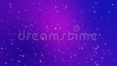 带落光粒子的紫色背景