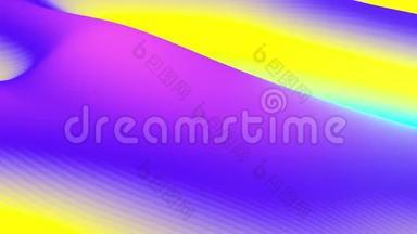用明亮的彩虹颜色抽象出五颜六色的波浪背景。