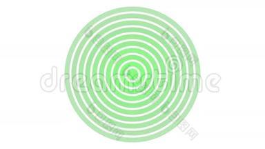 加载屏幕圆形，白色背景绿色-30fps循环视频纹理，无缝动画元素