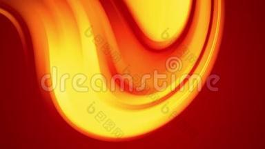 一个<strong>红色</strong>的黄色<strong>渐变</strong>的明亮的火色变化缓慢和循环。 4k平滑无缝循环抽象动画