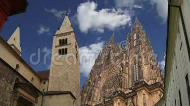 捷克共和国布<strong>拉</strong>格城堡和<strong>赫拉德</strong>卡尼的圣维特大教堂罗马天主教大教堂