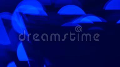 蓝色抽象灯标题介绍概念