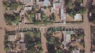 莫桑比克马托拉发展中简易住房的空中模式