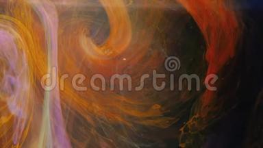 银河漩涡混合油漆漩涡抽象运动